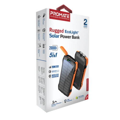 Promate SolarTank-20PDQi Power Bank