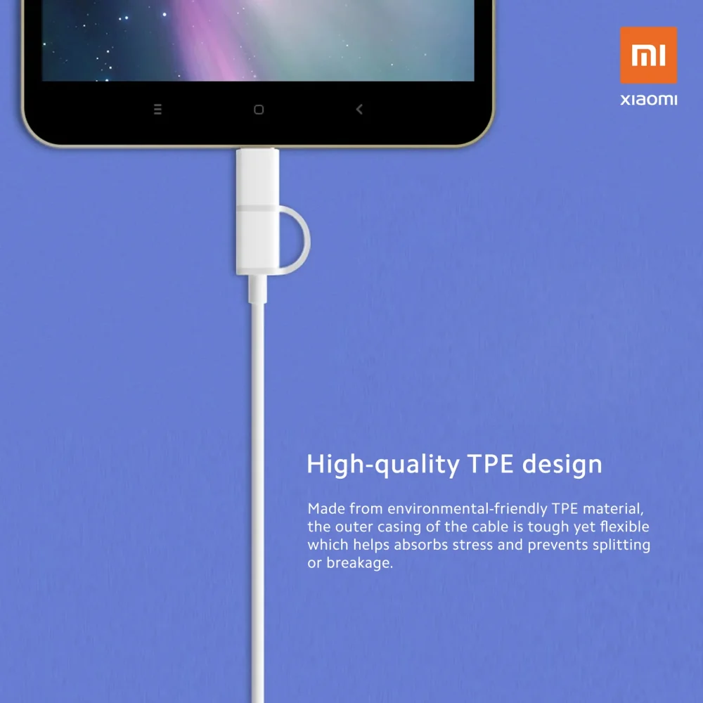 Xiaomi 2-in-1 USB Cable Micro USB to Type C - Image 2